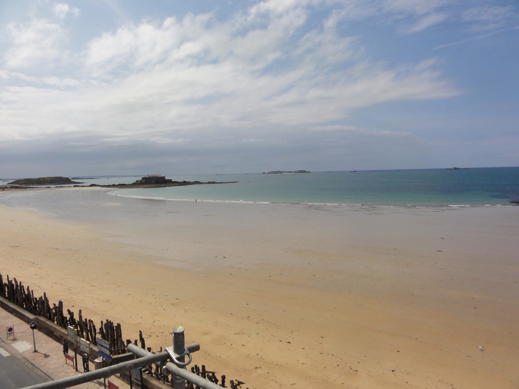 Vue mer depuis l'Hôtel Le Nouveau Monde à Saint-Malo