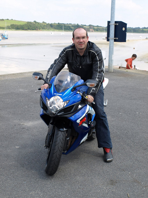 David Jazt sur sa Suzuki GSX-R 750 K6