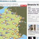 Météo pour le 16 octobre 2011