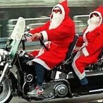 Père Noël 2012 en Harley Davidson