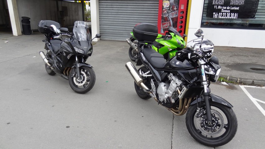 motards rennais au départ de la sortie moto de Rennes