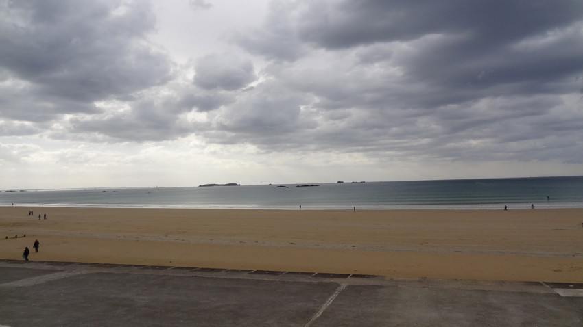 Plage de Rochebonne (Saint-Malo) près des Thermes Marins