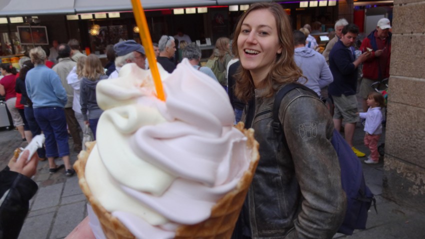 Glace pour Marie Laure qui a insisté