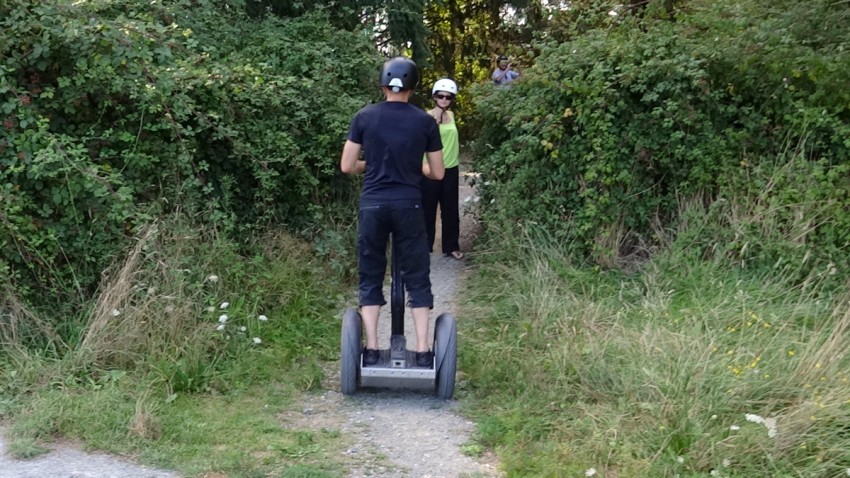 Sentier battu en X2 city Segway