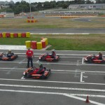 Grille de départ au karting de Laval