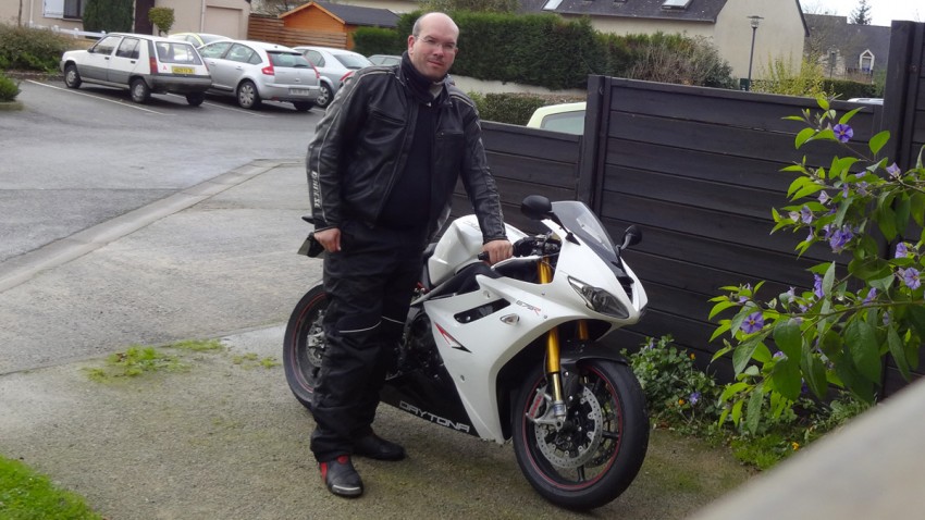 David Jazt et sa Triumph Daytona 675R L12