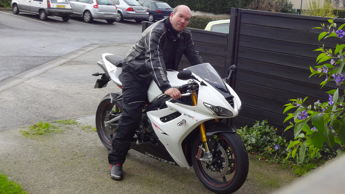 David Jazt et sa Triumph Daytona 675R