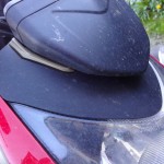 tête de fourche de moto