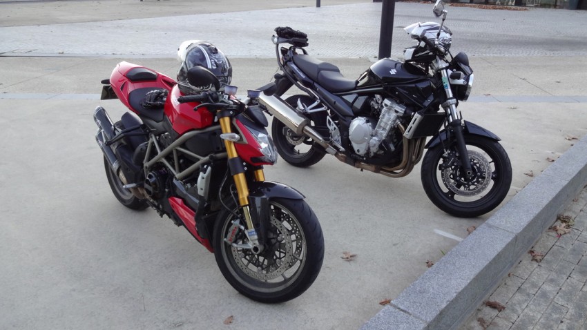 sortie moto en hiver au départ de Rennes