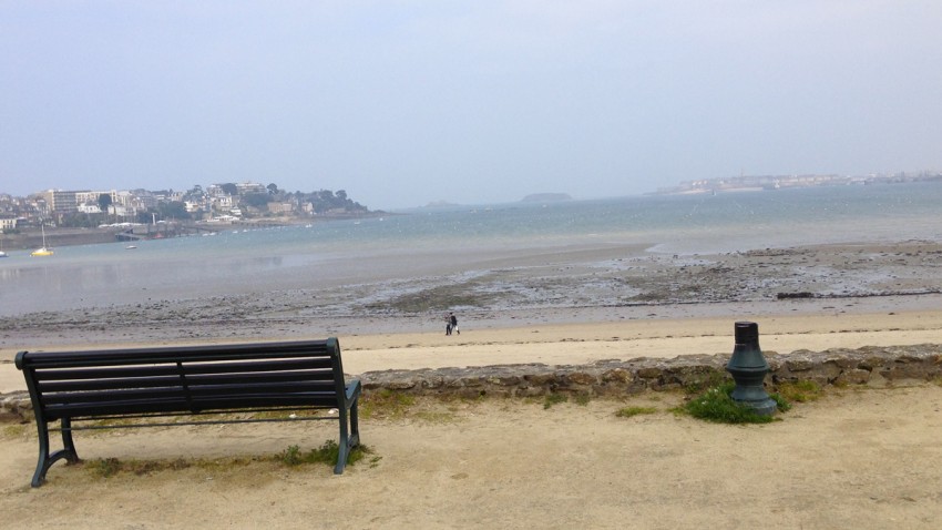 vue mer Saint-Malo depuis Dinard (par la côte)