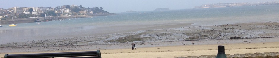 vue mer Saint-Malo depuis Dinard (par la côte)