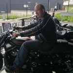 David Jazt en Harley Davidson Nightroad