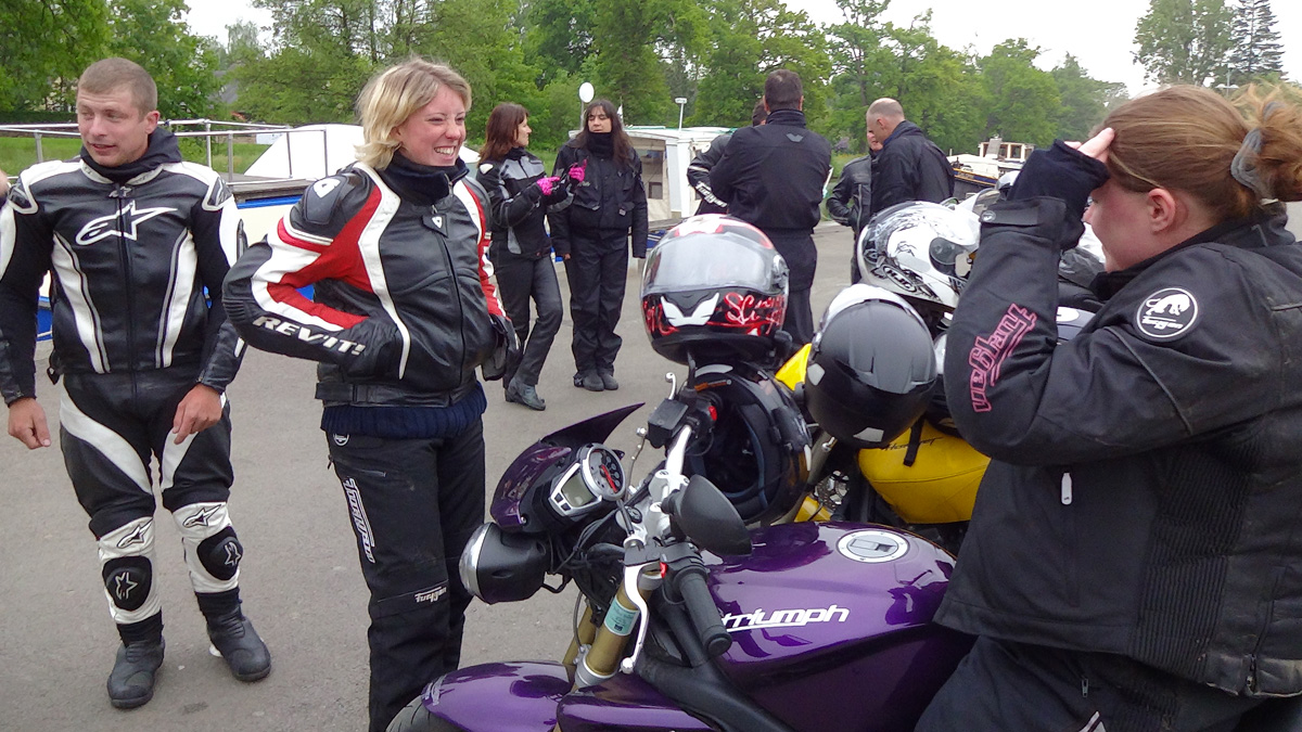 Arrivée de cette sortie moto à Betton