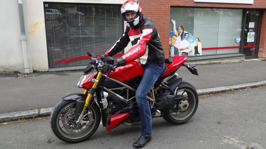 Guillaume, nouveau propriétaire de la Ducati de David Jazt