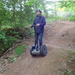 franchissement en Segway en forêt