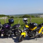 Les 3 motos de cette sortie moto à la journée