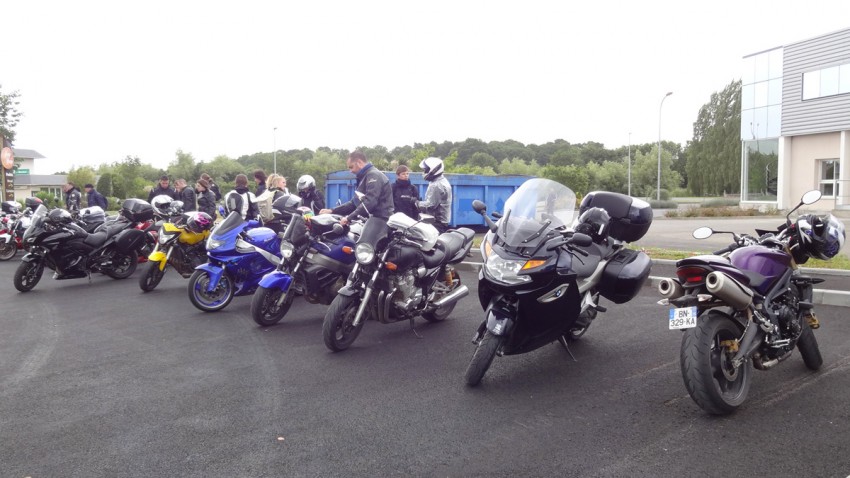 Erquy et les motards Rennais