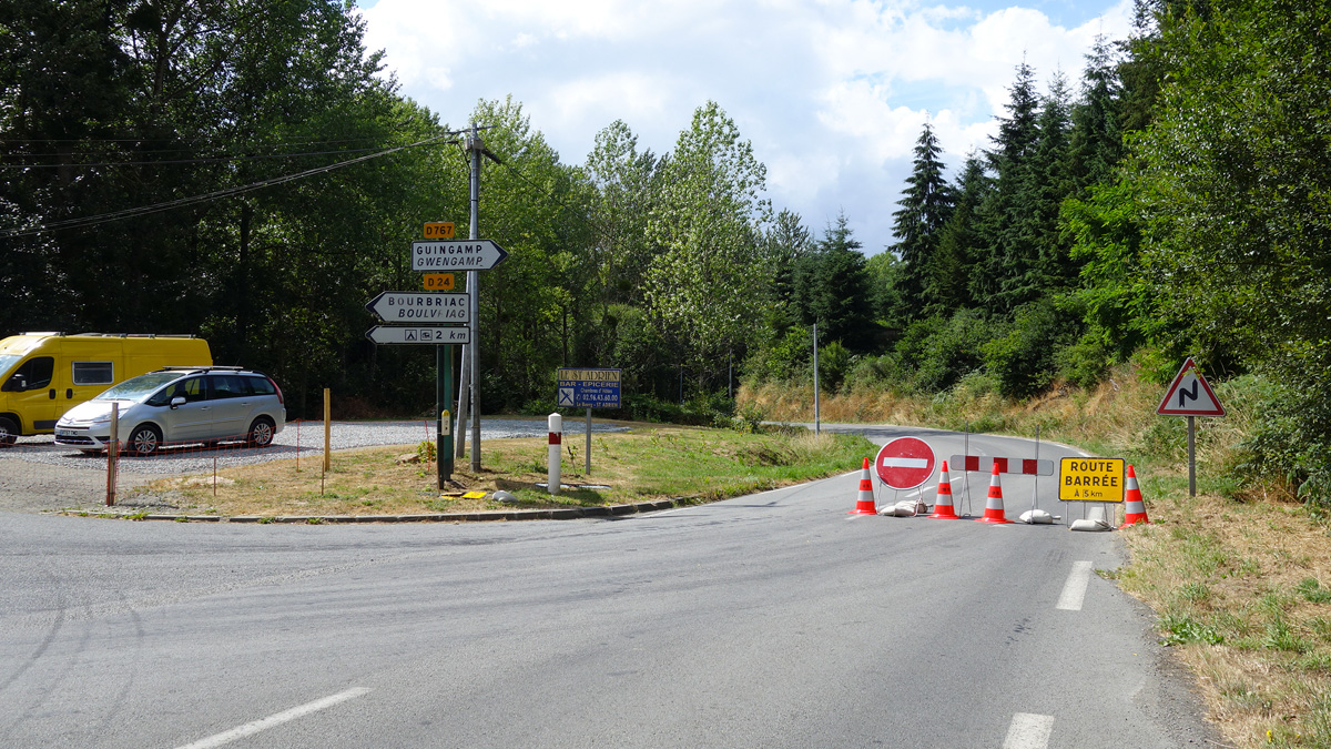 route corlay guingamp en juillet 2013