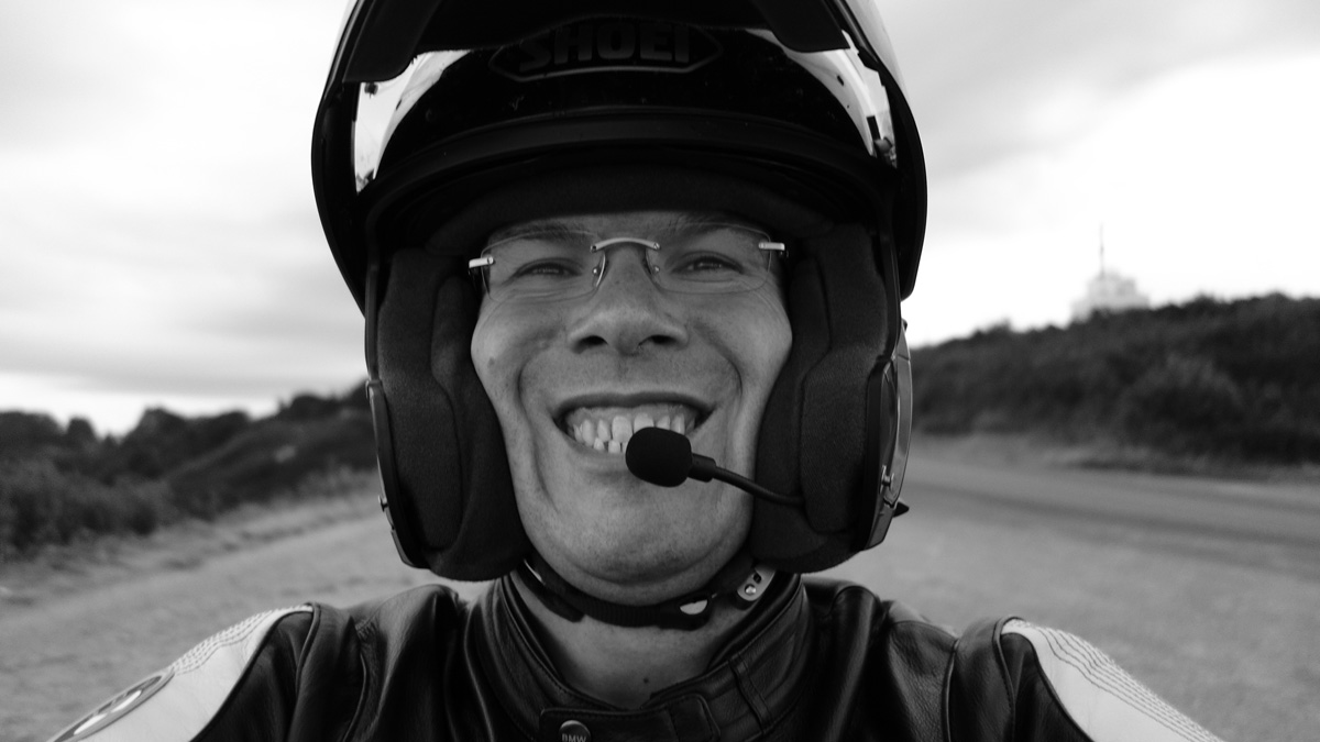 David Jazt en balade moto