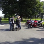 motards rennais au départ de cette sortie moto