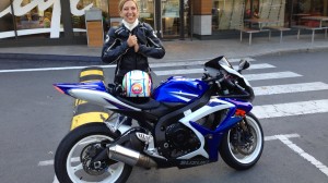 Julie en GSXR 750