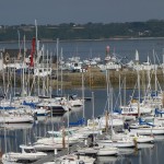 vue depuis la chambre d'hôtel du Bon Accueil à Perros Guirec