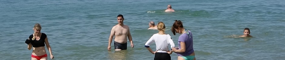 motarde Rennaise à la plage de Lancieux