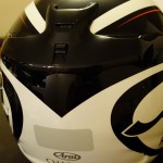 vue arrière casque moto arai chaser 5