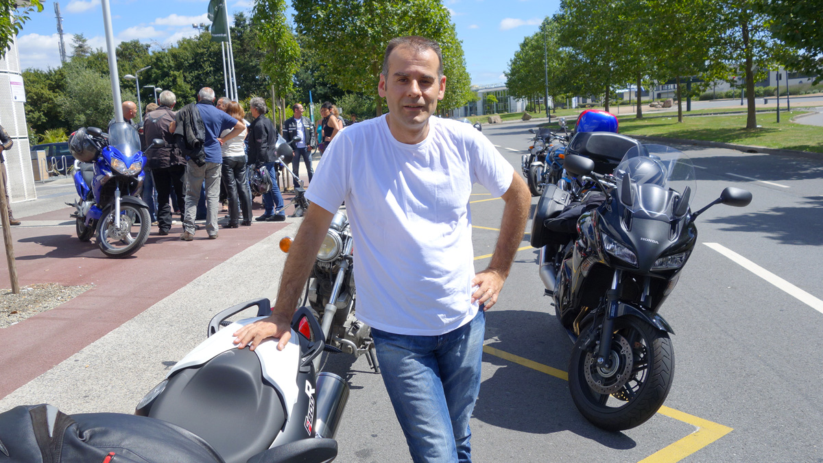 Jean-claude : motard Rennais