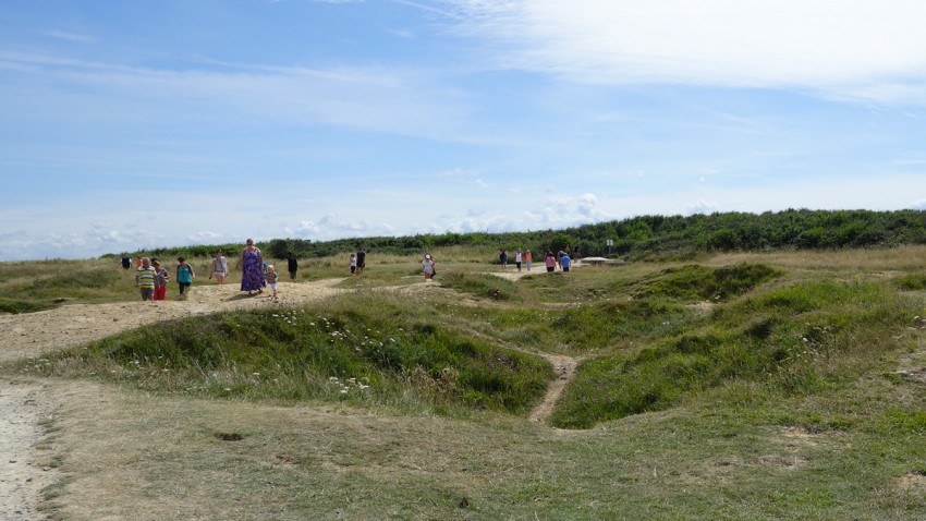 cratère bombe pointe du hoc