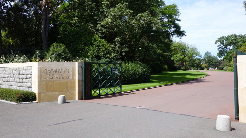 entrée du cimetière Américain