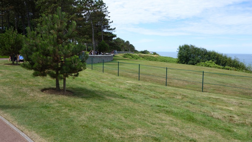 vue mer depuis le cimetière américain