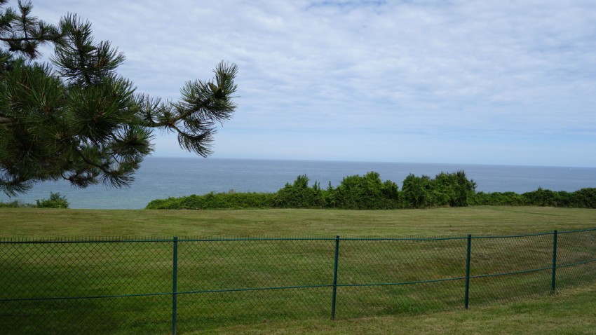 mer au cimetière Américain en Normandie