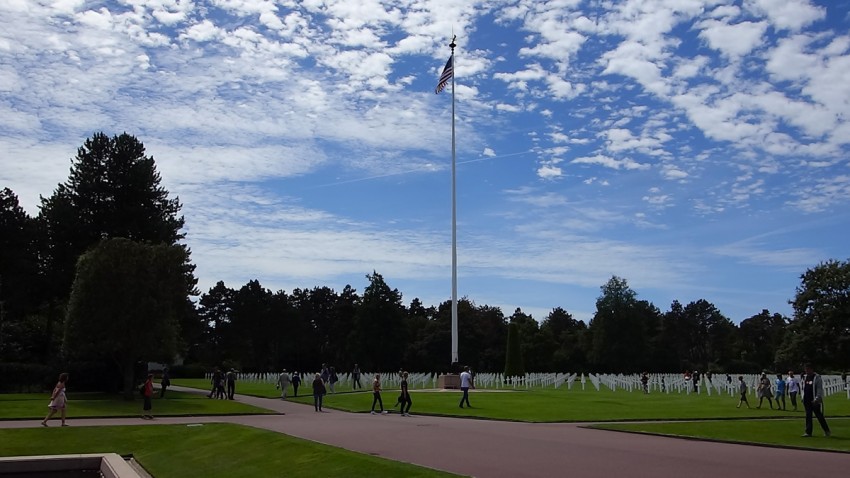 ambiance cimetière américain