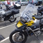 moto BMW en tour de Normandie