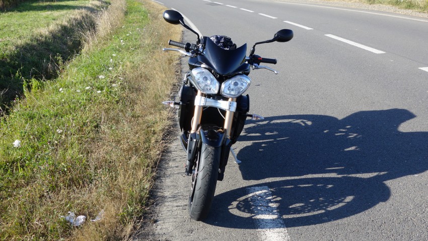 face avant du 1050 Speed Triple