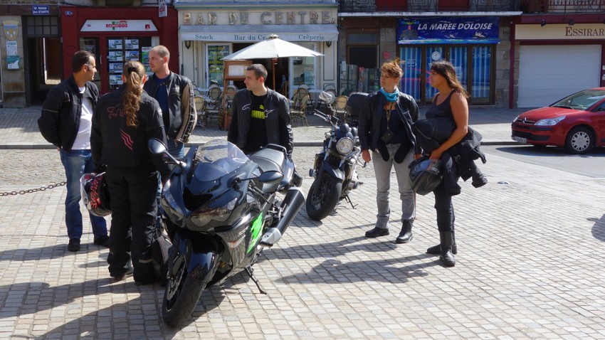 motard rennais à Dol de Bretagne (dep. 35)