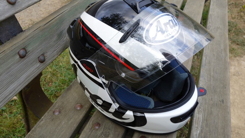 Casque moto Arai de David Jazt