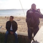 Jean-Claude et David Jazt à la plage du Pont de Saint-Malo