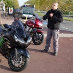 départ balade moto à Cleuney (Rennes)