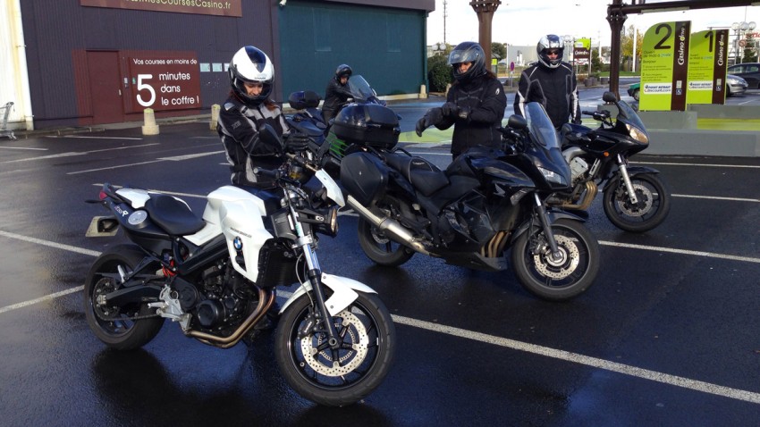 motard à Rennes, balade moto en hiver