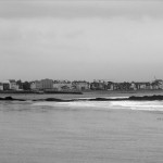 vue vers intra muros de Saint Malo depuis la plage du pont