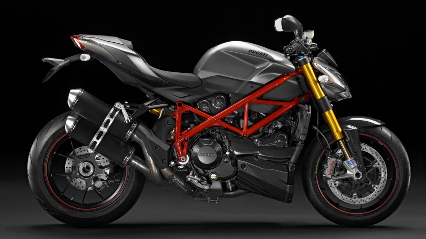 Ducati Streetfighter 1098 S 2013 grise et rouge