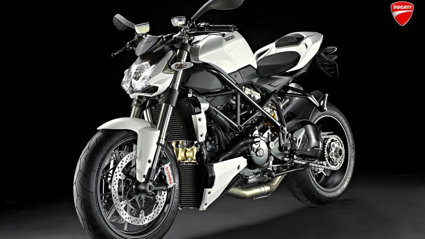 Ducati 1098 Streetfighter blanche standard