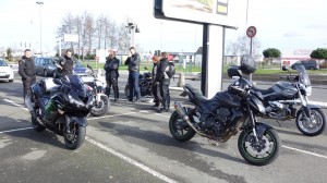 balade moto du 2 février au départ de Rennes