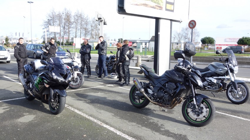 balade moto du 2 février au départ de Rennes