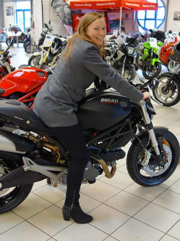 Laura en Ducati