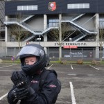 laura et son équipement motard : il ne fait pas chaud