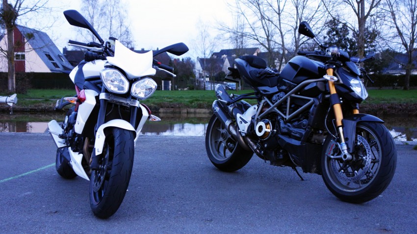 moto de Jean-Claude et de David : motards Rennais