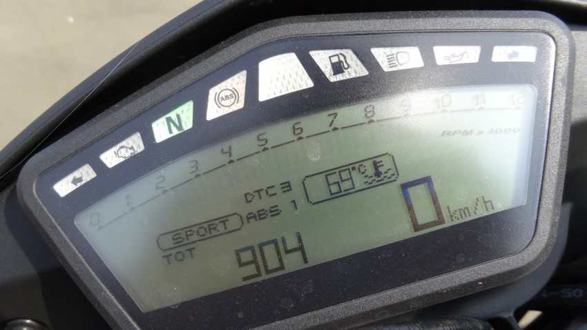 Tableau de bord moto Ducati 821